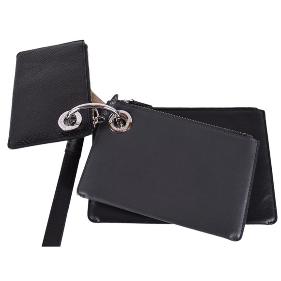 Michael Kors Tri Color Leather Triple Pouch Pouch - Picture 3 of 7